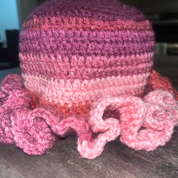 Multicolor Crochet Bucket Hat - Picture 2 of 3